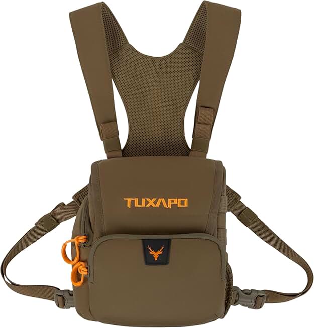 Binocular Chest Pack with Rangefinder Pouch for Hunting and Hiking