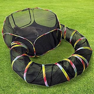Outdoor Cat Playpen and Tunnel for Small Pets