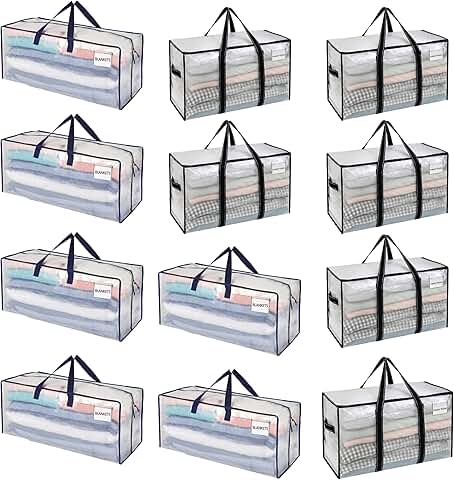 12 Moving Bags with Handles and Straps