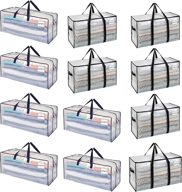 12 Moving Bags with Handles and Straps