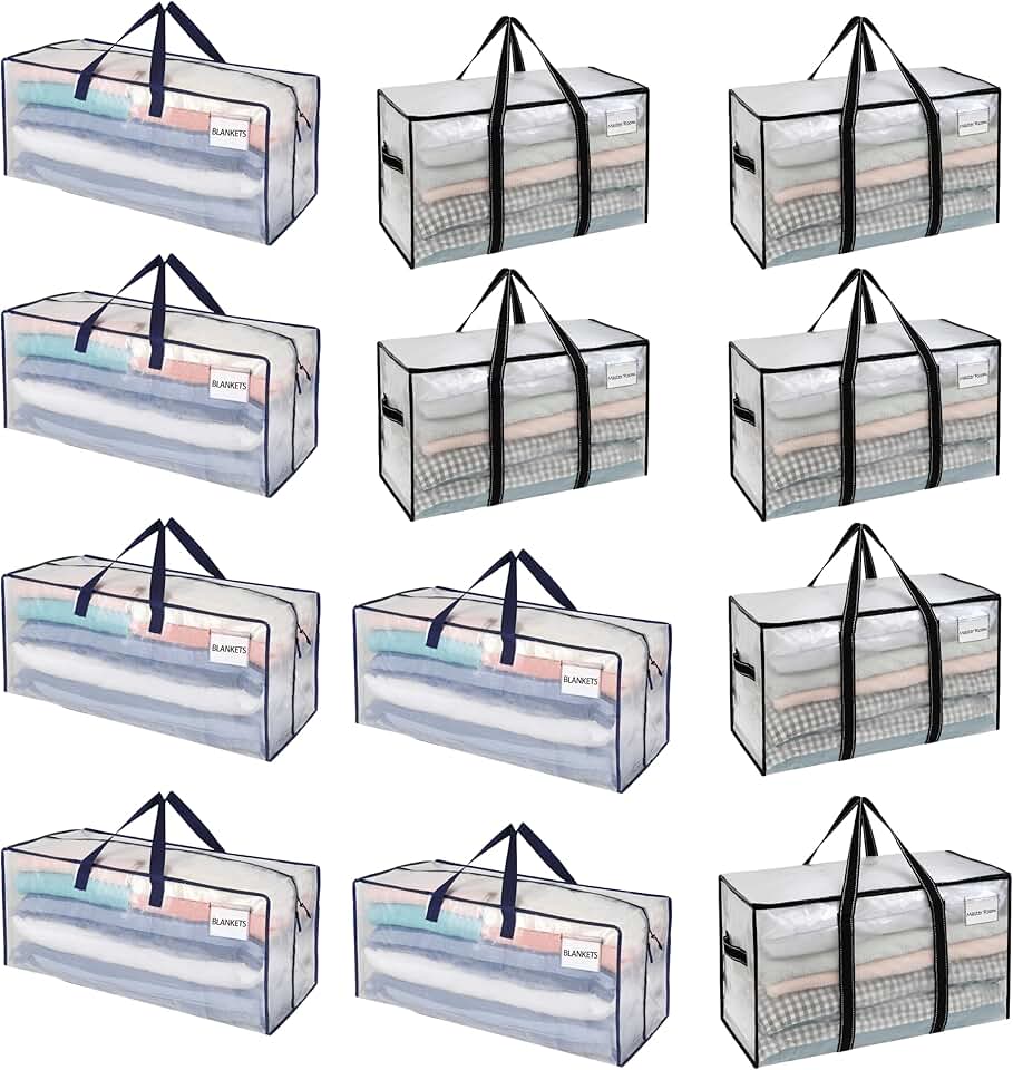 12 Moving Bags with Handles and Straps