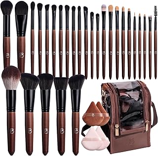 28-Piece Makeup Brush Set with Travel Bag
