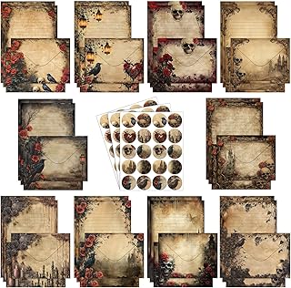 160-piece stationery set with papers, envelopes, and stickers