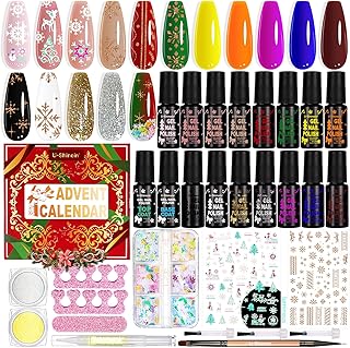24-Piece Nail Polish Advent Calendar for Women and Girls