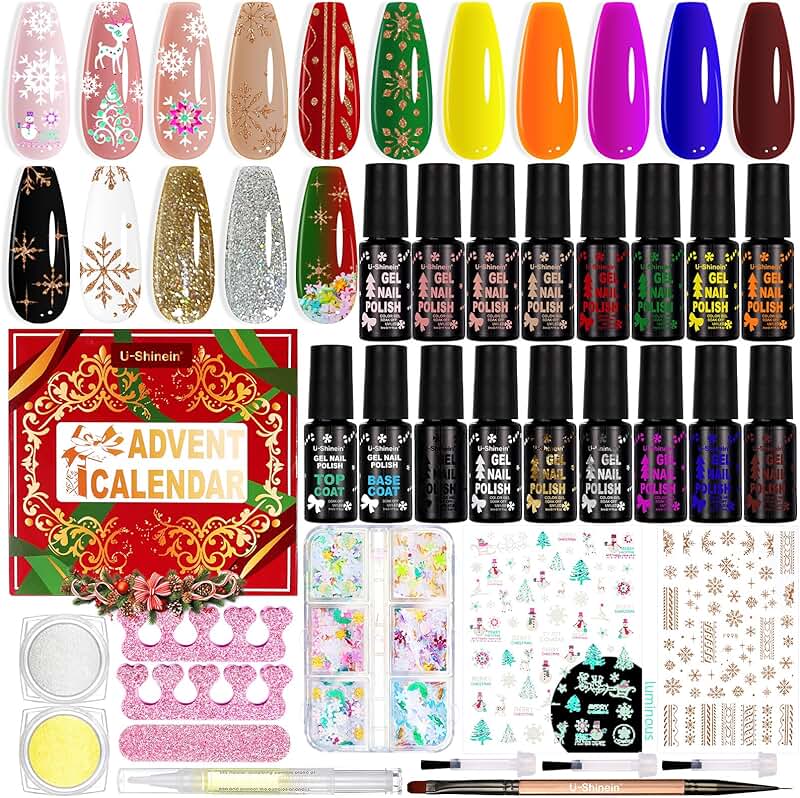 24-Piece Nail Polish Advent Calendar for Women and Girls