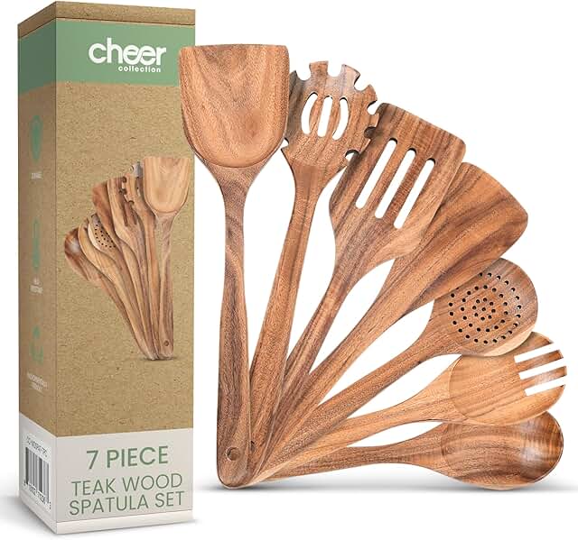 7-Piece Wooden Cooking Utensil Set