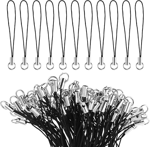 100 Pcs Phone Charm and Keychain String Kit