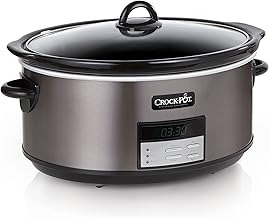 Large 8-Quart Programmable Slow Cooker with Auto Warm