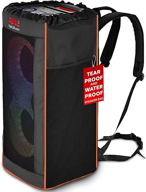 Waterproof Portable Speaker Bag with Adjustable Straps