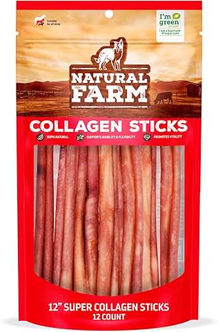 Odor-Free Collagen Dog Chews, 12-Pack