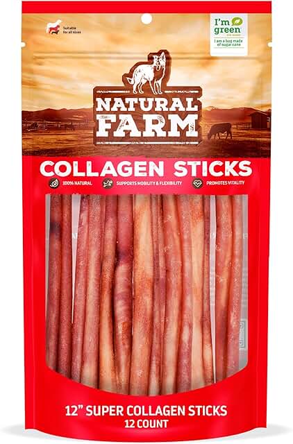 Odor-Free Collagen Dog Chews, 12-Pack