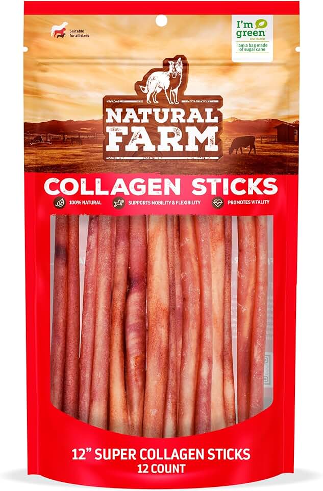 Odor-Free Collagen Dog Chews, 12-Pack