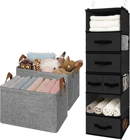 Granny Says Hanging Shelf and Linen Closet Bins Set