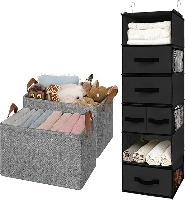 Granny Says Hanging Shelf and Linen Closet Bins Set