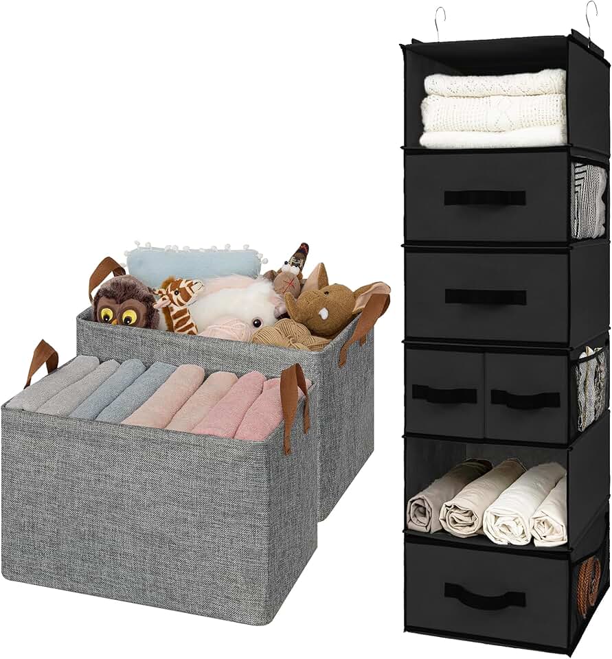 Granny Says Hanging Shelf and Linen Closet Bins Set