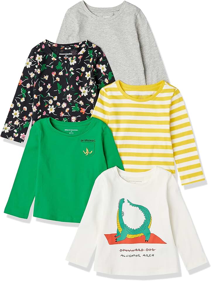 Girls and Toddlers' Long-Sleeve T-Shirt Multipacks