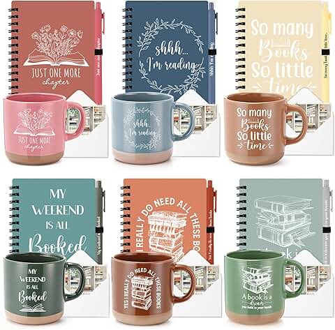 30 Book Lover Gift Set with Mug Journal Pen and Card