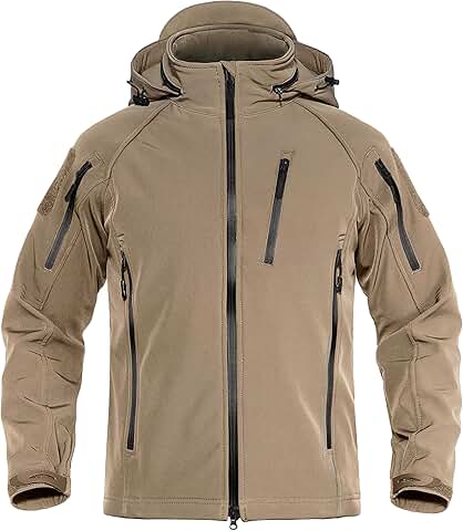Men's Water-Resistant Windproof Tactical Winter Jacket