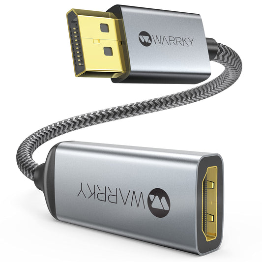 4K DisplayPort to HDMI Adapter Cable, 2K 60Hz, 1080p 120Hz