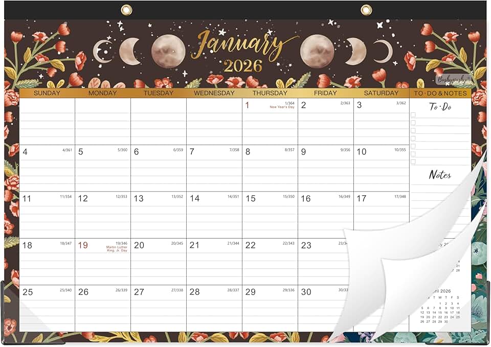 2026 Monthly Desk and Wall Calendar