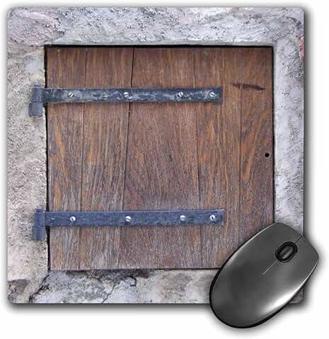 Wooden Medieval Style Trap Door Mouse Pad