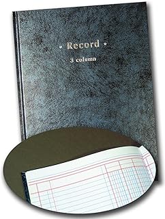 Blue 3-Column Book with 40 Sheets