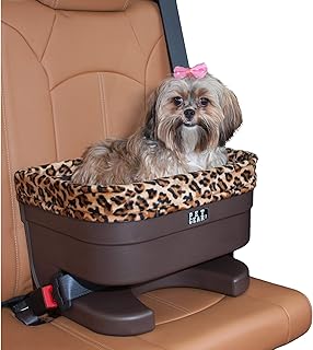 Pet Booster Seat with Washable Pillow and Safety Tethers
