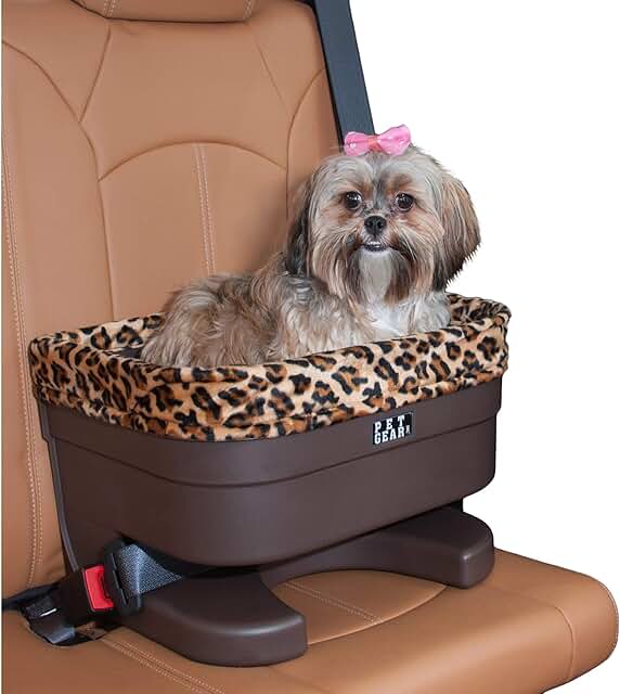 Pet Booster Seat with Washable Pillow and Safety Tethers