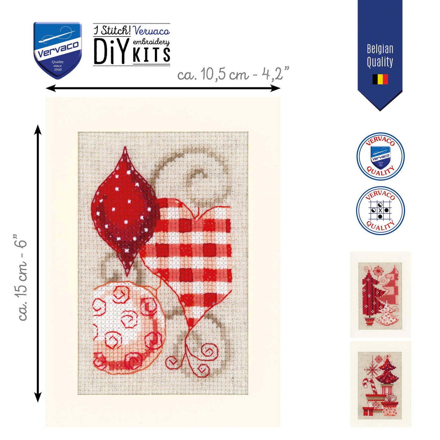 Set of 3 Greeting Card Kits with Motifs