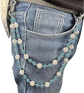 Sparkly Ceramic Bead Waist Chain for Men and Women