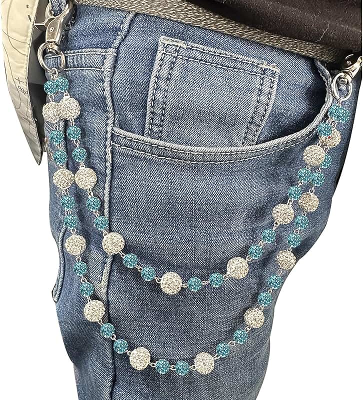Sparkly Ceramic Bead Waist Chain for Men and Women