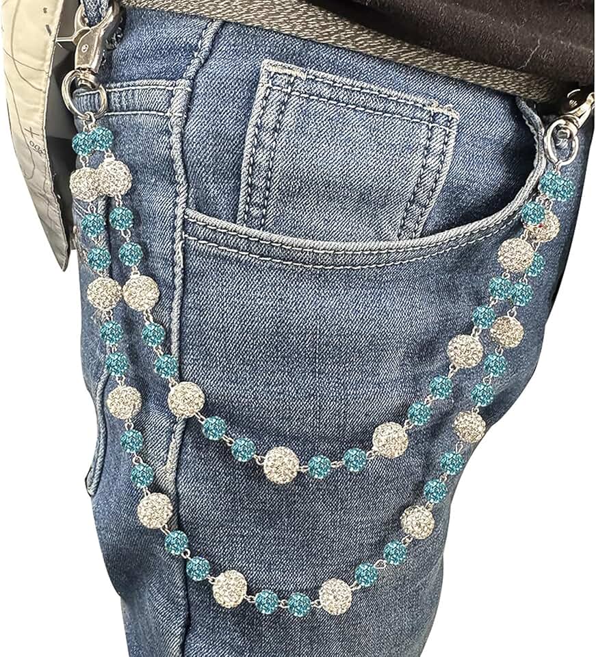 Sparkly Ceramic Bead Waist Chain for Men and Women