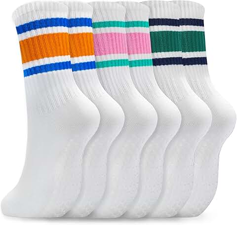 Cute Non-Slip Pilates Socks for Women