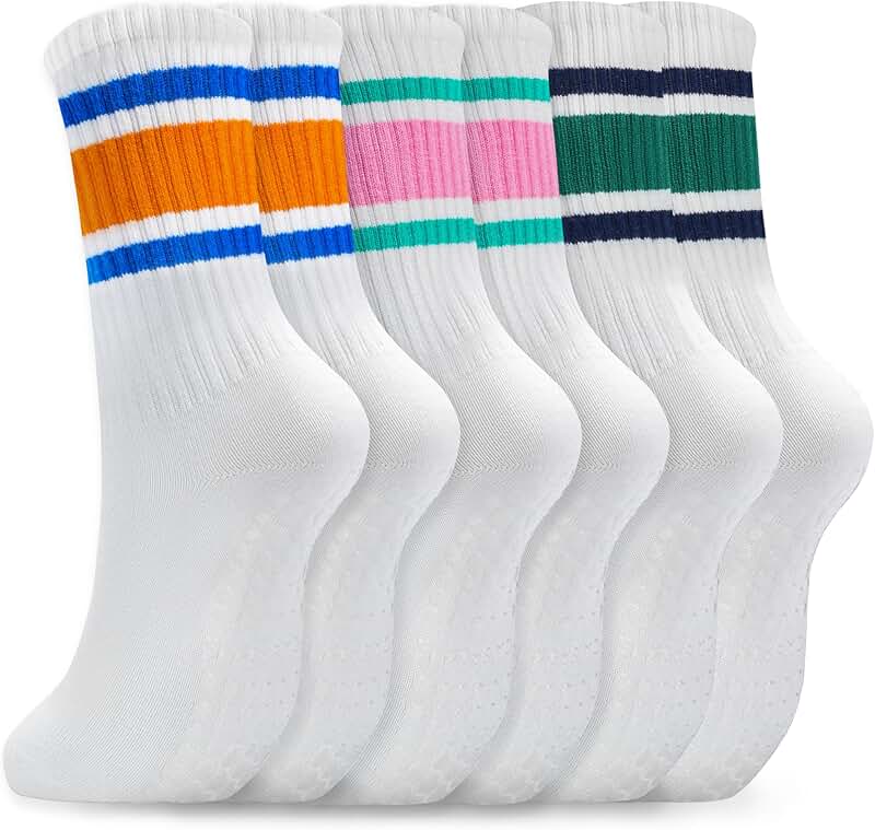 Cute Non-Slip Pilates Socks for Women