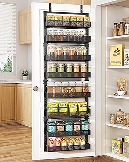 Over the Door 8-Tier Pantry Spice Organizer