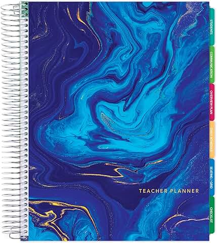 Deluxe Undated Teacher Planner with Tabs and Stickers