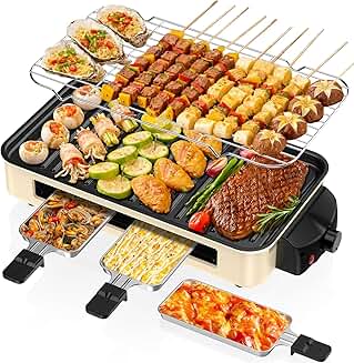 1500W Electric Indoor Grill with Removable Plates