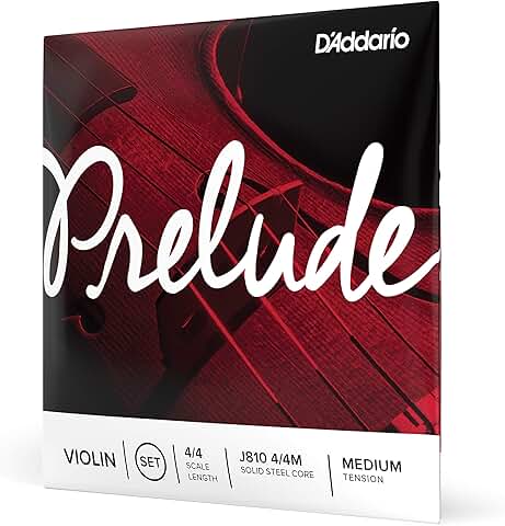 Medium tension violin strings, 4/4 scale, full set