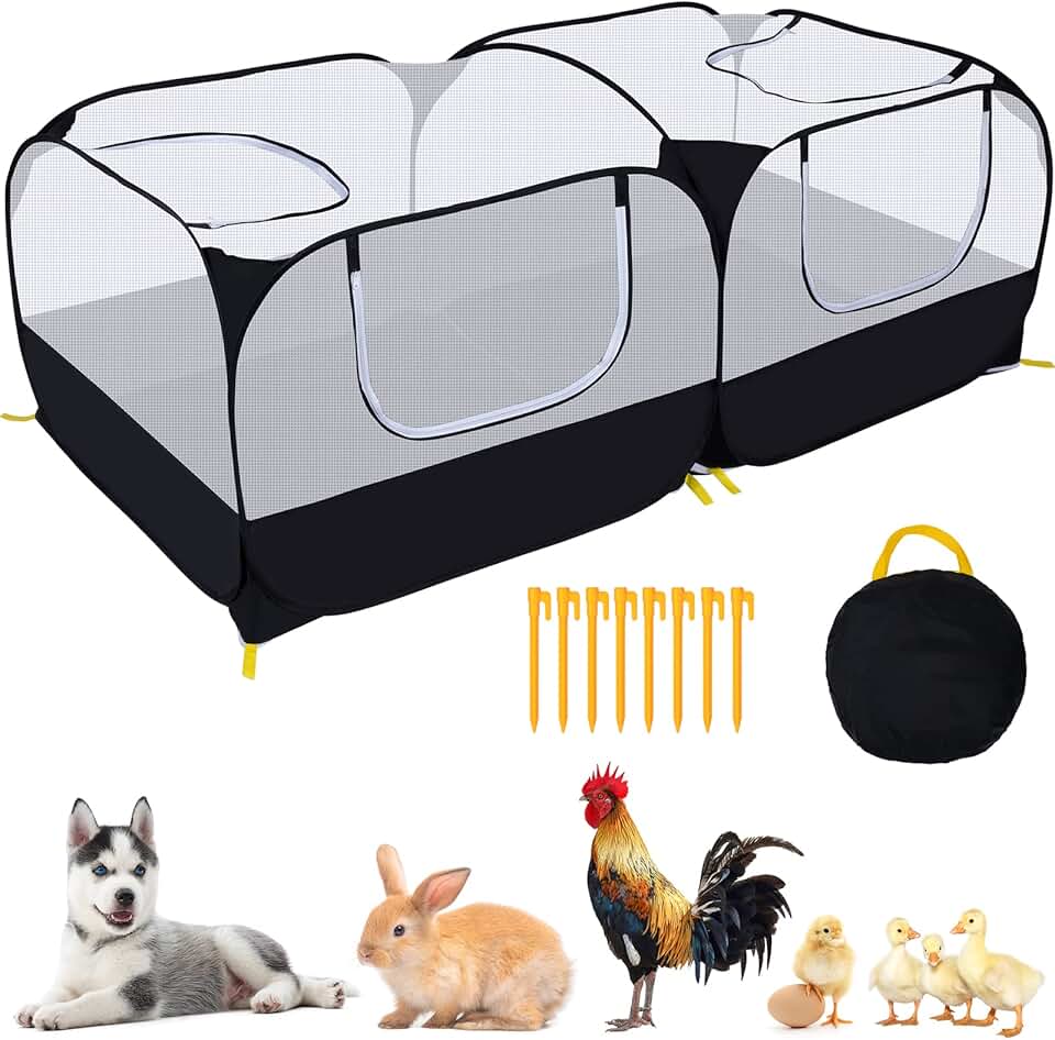 Large Breathable Playpen for Small Pets