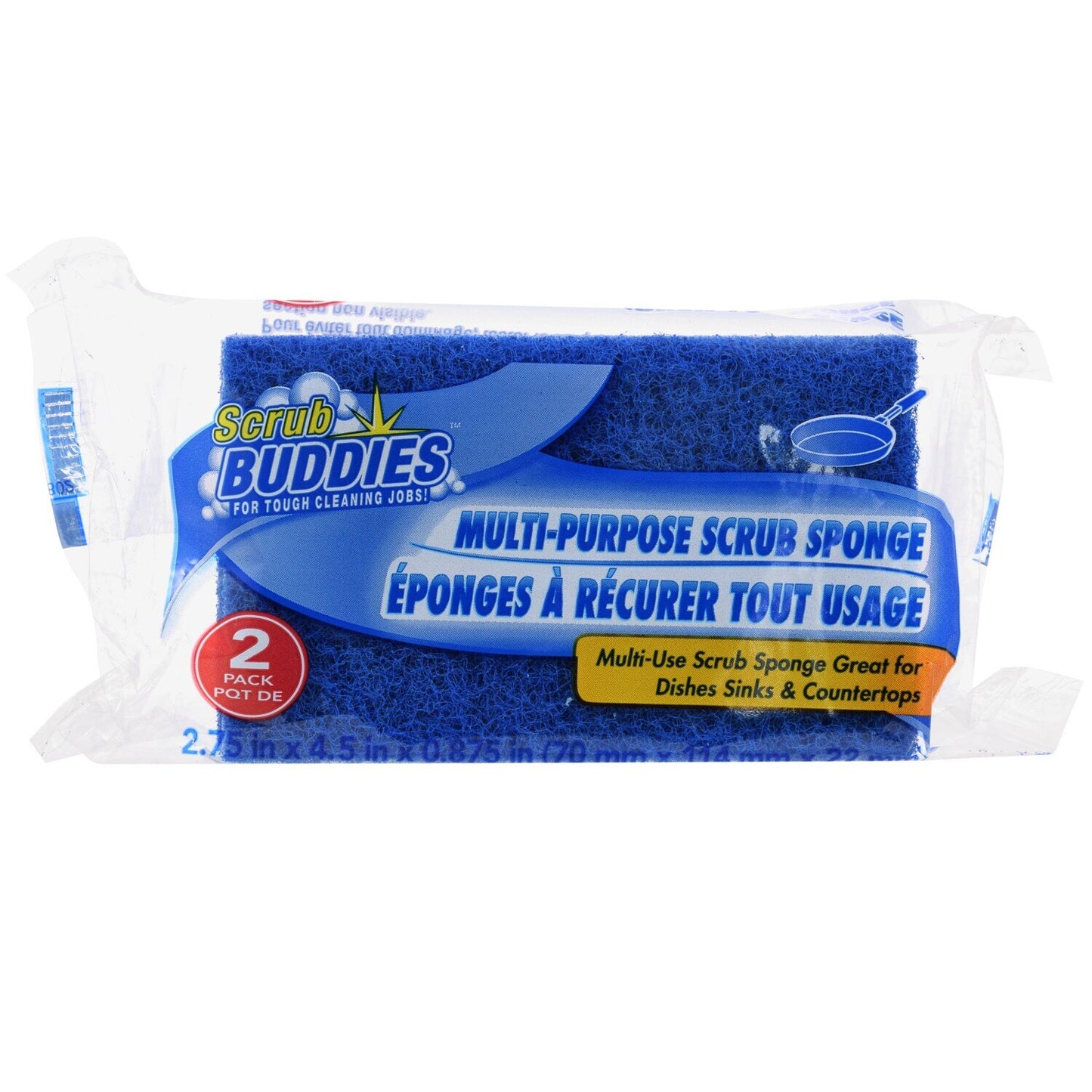 Scrub Buddies Multi-Purpose Scrub Sponges, 2-ct. Packs (Pack of 24)