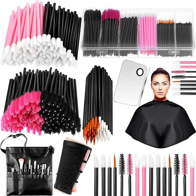 268-Piece Disposable Makeup Tools Kit with Organizer