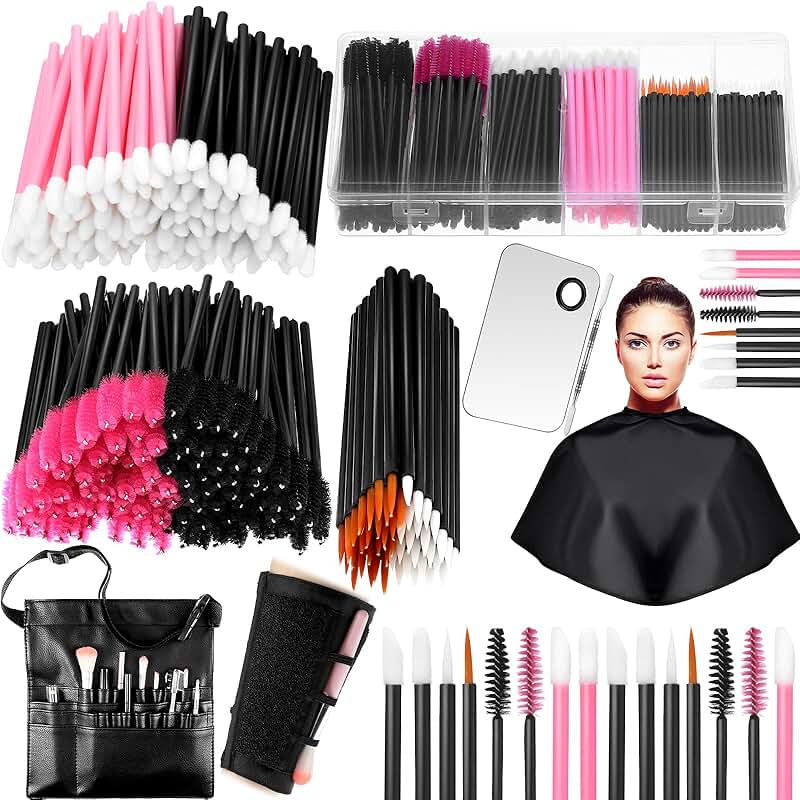 268-Piece Disposable Makeup Tools Kit with Organizer