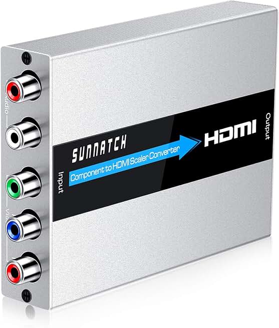 Component to HDMI Converter with Scaler, 1080P