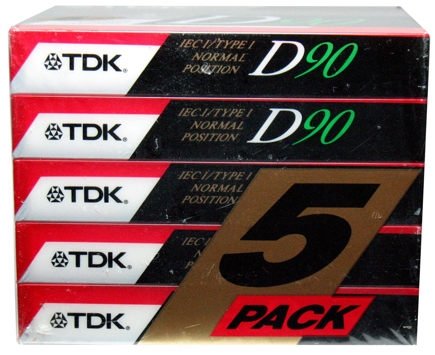 Dynamic Performance D90 High Output IEC I / Type I - 5 Pack Audio Cassette Tapes
