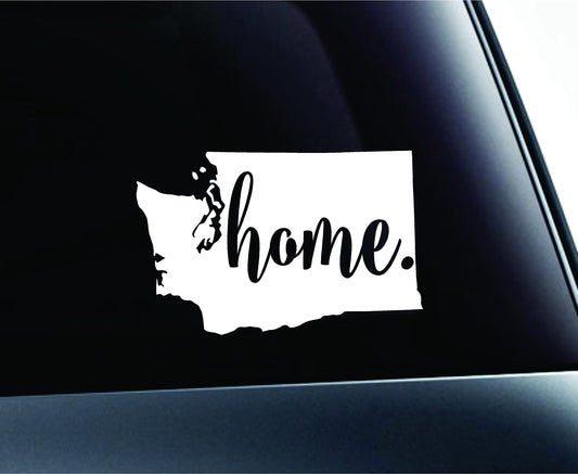 White Olympia State Symbol Sticker for Car and Laptop