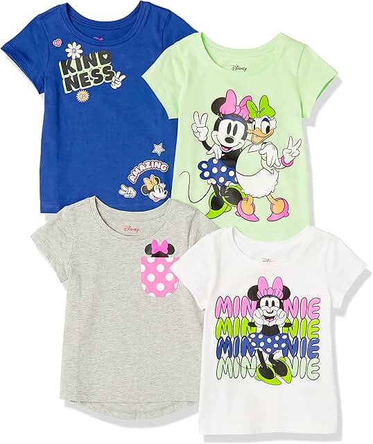 Girls' Short-Sleeve T-Shirts, Multipacks