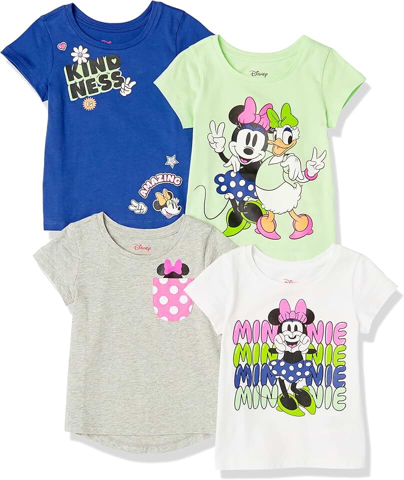 Girls' Short-Sleeve T-Shirts, Multipacks