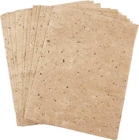 50 Sheets Handmade Mulberry Paper for Crafts and Art