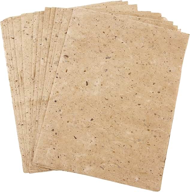 50 Sheets Handmade Mulberry Paper for Crafts and Art