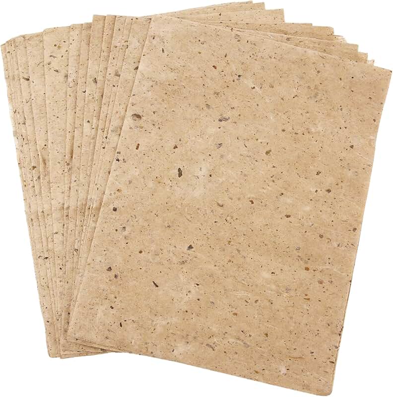 50 Sheets Handmade Mulberry Paper for Crafts and Art